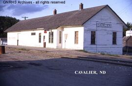 Great Northern Depot at Cavalier, North Dakota, undated