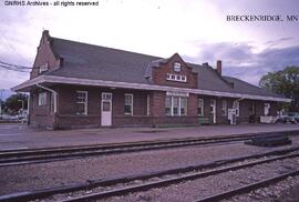 Great Northern Depot at Breckenridge, Minnesota, undated