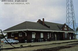 Great Northern Depot at Breckenridge, Minnesota, undated