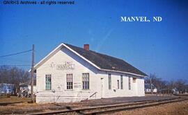 Great Northern Depot at Manvel, North Dakota, undated