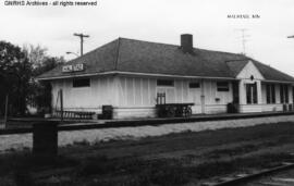 Great Northern Depot at Halstad, Minnesota, undated