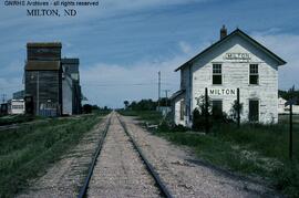 Great Northern Depot at Milton, North Dakota, undated