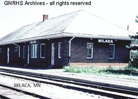 Great Northern Depot at Milaca, Minnesota, undated