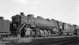 Great Northern Steam Locomotive 2110 at Superior, Wisconsin in 1953.