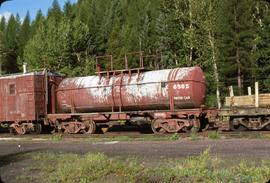 Great Northern Railway Water car X6565 at Essex, Montana in 1977.