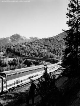 Great Northern Diesel Locomotive in Montana, undated