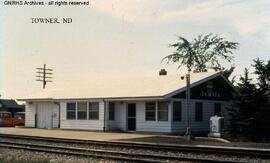 Great Northern Depot at Towner, North Dakota, undated