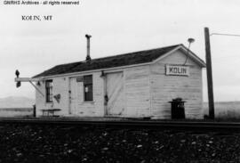 Great Northern Depot at Kolin, North Dakota, undated