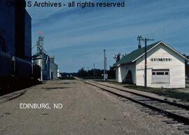 Great Northern Depot at Edinburg, North Dakota, undated