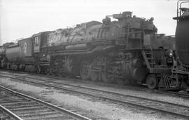 Great Northern Steam Locomotive 2018 at Grand Forks, North Dakota in 1954.