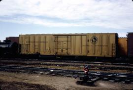 Great Northern Railway Refrigerator car 8686 at Lincoln, Nebraska in 1969.