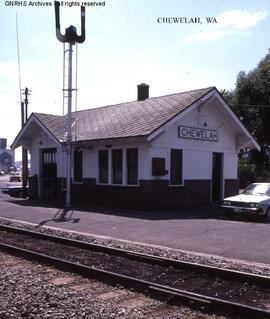 Great Northern Depot at Chewelah, Washington, undated