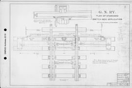 Great Northern Railway Standard Signal Plans; Switch Box Application, 1915