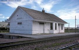 Great Northern Depot at Inverness, Montana, 1976