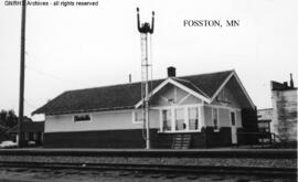 Great Northern Depot at Fosston, Minnesota, undated