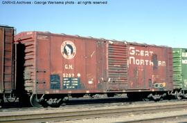 Great Northern Boxcar 5287 at Albuquerque, New Mexico, 1980