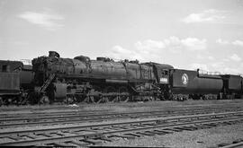 Great Northern Steam Locomotive 2550 at Superior, Wisconsin in 1960.