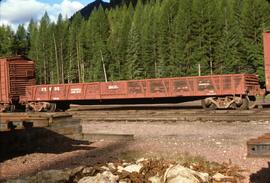 Great Northern Railway MOW X5995, Work gondola at Essex, Montana in 1977.