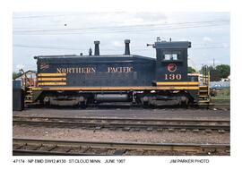 Northern Pacific Diesel Locomotive Number 130, Saint Cloud, Minnesota, 1967