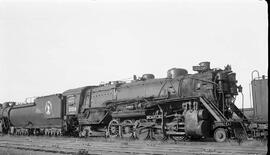 Great Northern Steam Locomotive 2128 at Superior, Wisconsin in 1953.