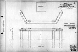 Great Northern Railway Standard Signal Plans; Guard Rail, Crossing Signal, 1955