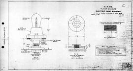 Great Northern Railway Standard Signal Plans; Adapter Electric Lamp, 1912