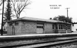 Great Northern Depot at Walker, Minnesota, undated