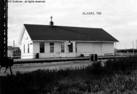 Great Northern Depot at Alamo, North Dakota, undated