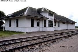 Great Northern Depot at Warren, Minnesota, undated