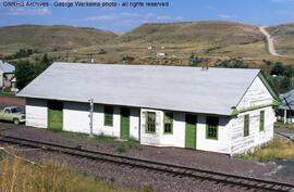 Great Northern Depot at Belt, Montana, 1990