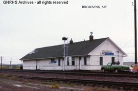 Great Northern Depot at Browning, Montana, undated