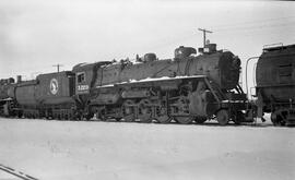 Great Northern Steam Locomotive 3220 at Saint Cloud, Minnesota, undated.