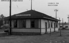 Great Northern Yard Office at Delta, Washington, undated