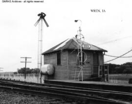 Great Northern Station Building at Wren, Iowa, undated