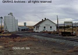 Great Northern Depot at Douglas, Washington, undated