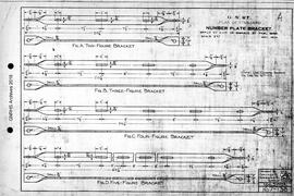 Great Northern Railway Standard Signal Plans; Bracket Number Plate, 1924