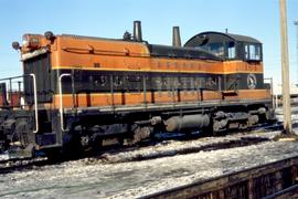 Great Northern Railway 164 at Gavin Yard, North Dakota in 1970.