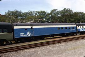 Great Northern Railway Passenger Car 1241 at Tacoma, Washington in 1972.