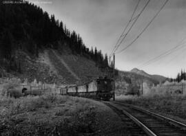 Great Northern Electric Locomotive 5017 at Berne, Washington, undated