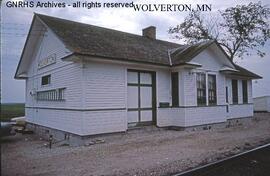 Great Northern Depot at Wolverton, Minnesota, undated