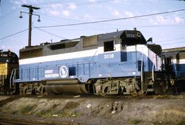 Great Northern Railway 3038 at Wenatchee, Washington in 1970.