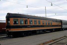 Great Northern Railway Passenger Car 1293 at Havre, Montana in 1972.