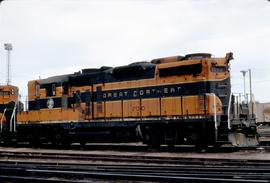 Great Northern Railway 2010 at Havre, Montana in 1969.