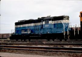 Great Northern Railway 2027 at Havre, Montana in 1969.