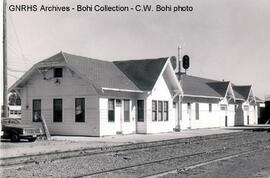 Great Northern Depot at Conrad, Montana, 1973