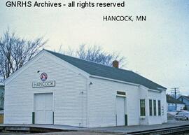 Great Northern Depot at Hancock, Minnesota, undated