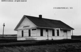 Great Northern Depot at Charbonneau, North Dakota, undated