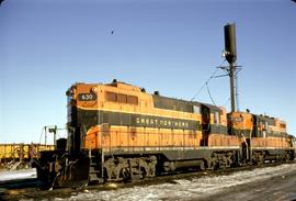 Great Northern Railway 630 at Fargo, North Dakota in 1970.