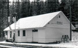 Great Northern Depot at Essex, Montana, 1976