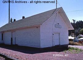 Great Northern Depot at Eureka, Montana, undated